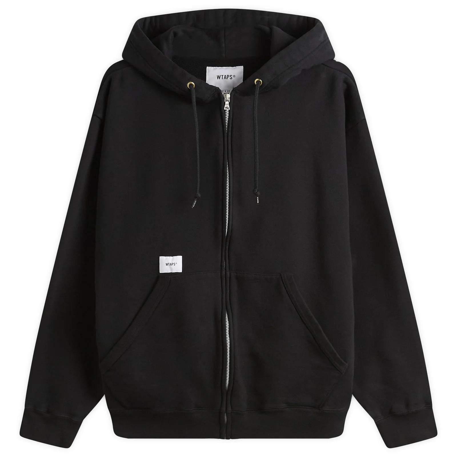 WTAPS Throwdy / Zip Hoody / Cotton WTAPS® Throwdy Logo-Appliquéd
