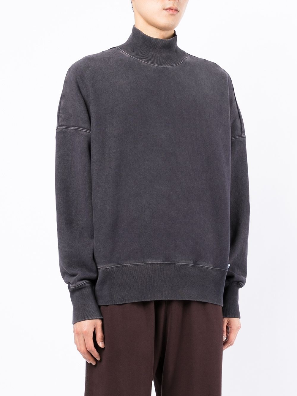 roll-neck faded sweatshirt - 3