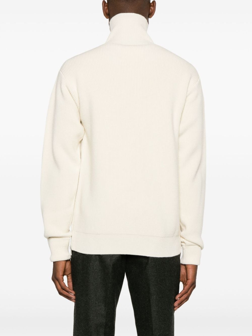 roll-neck wool jumper - 4
