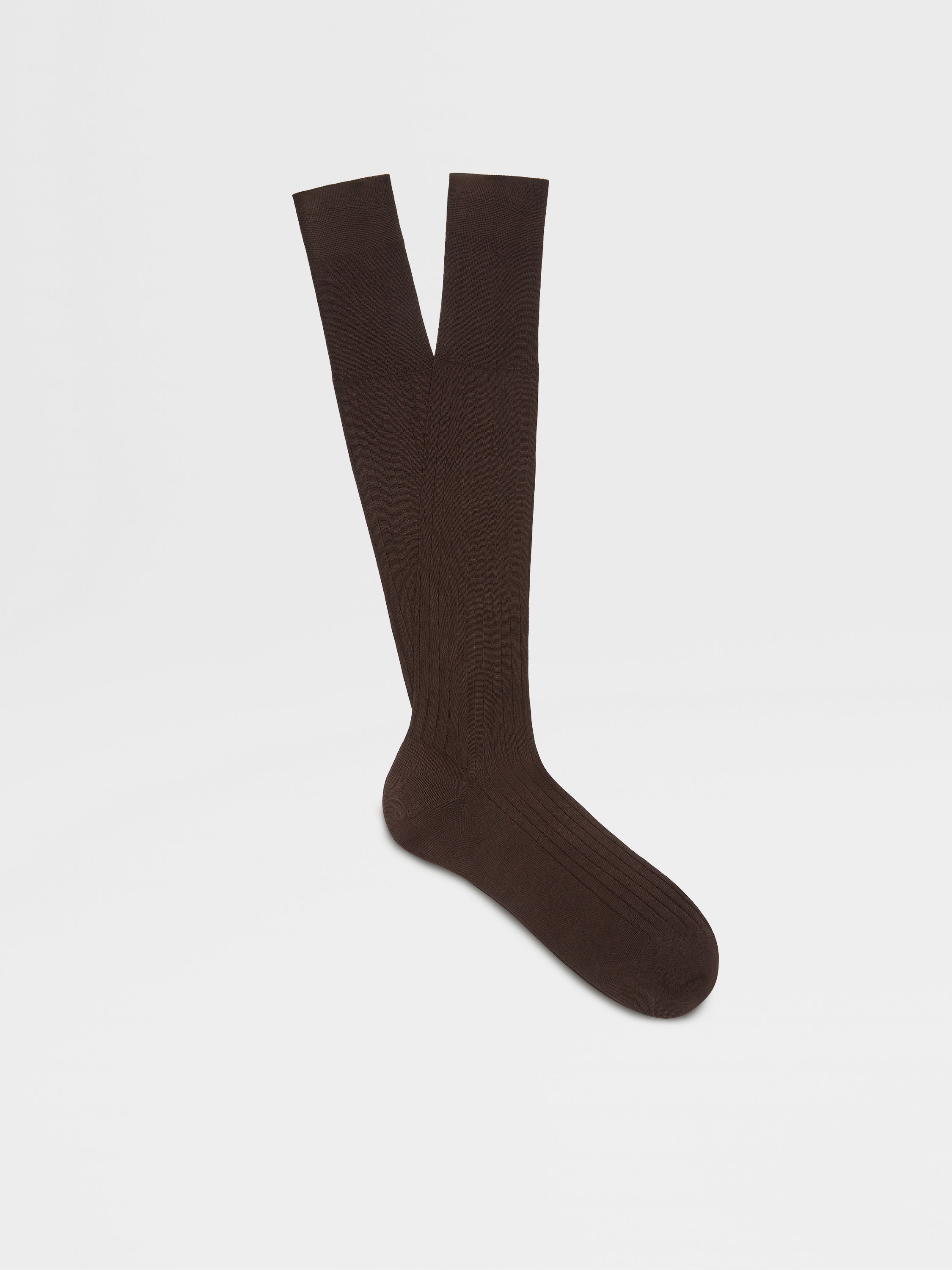 BROWN COTTON SOCKS - 1