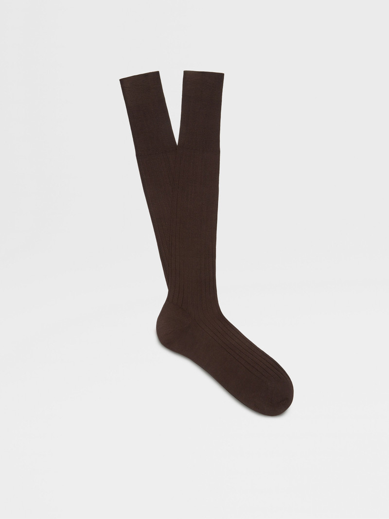 BROWN COTTON SOCKS 1