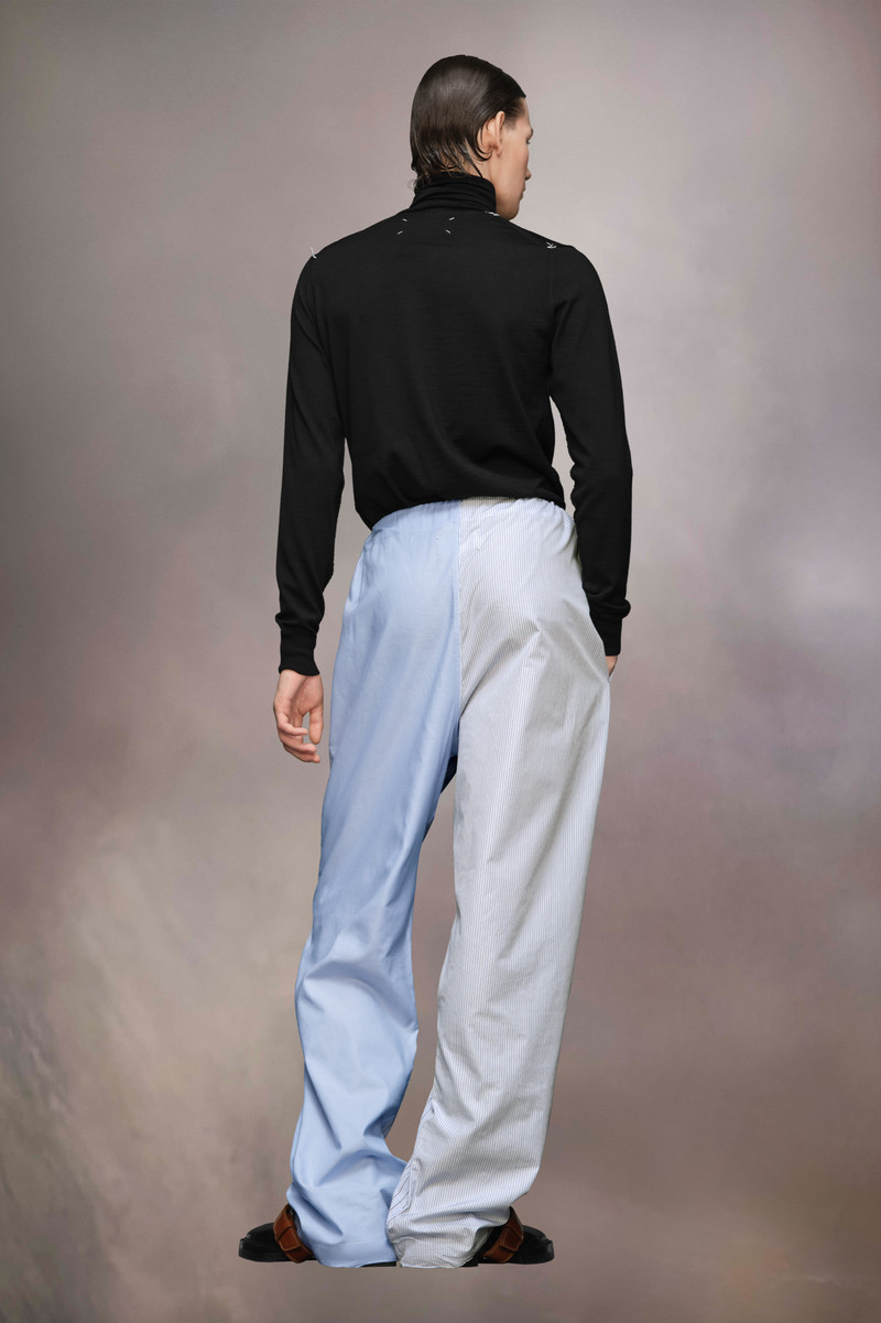 Stripe Cotton Trousers 5