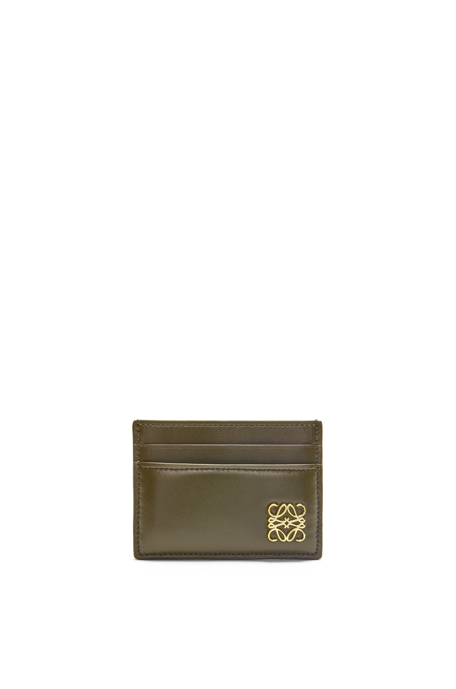 Puffer Anagram plain cardholder in shiny nappa calfskin - 1