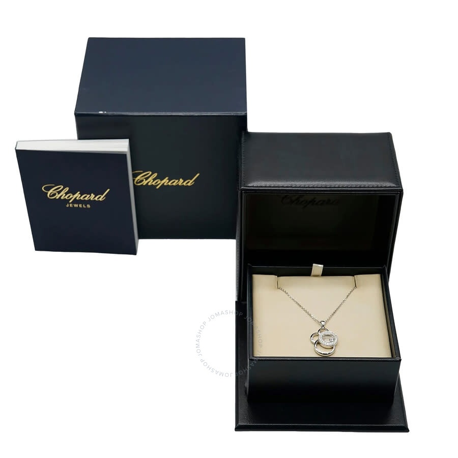 Pre-Owned Chopard Happy Diamonds Pendant in 18KT White Gold 0.39 CTW - 3