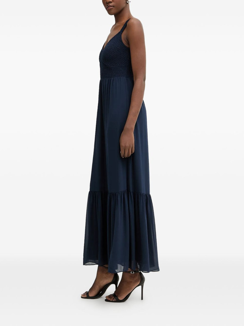 MICHAEL KORS smocked ruffled maxi dress outlook