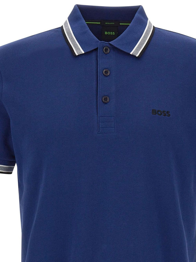 Paddy striped trim polo shirt 4