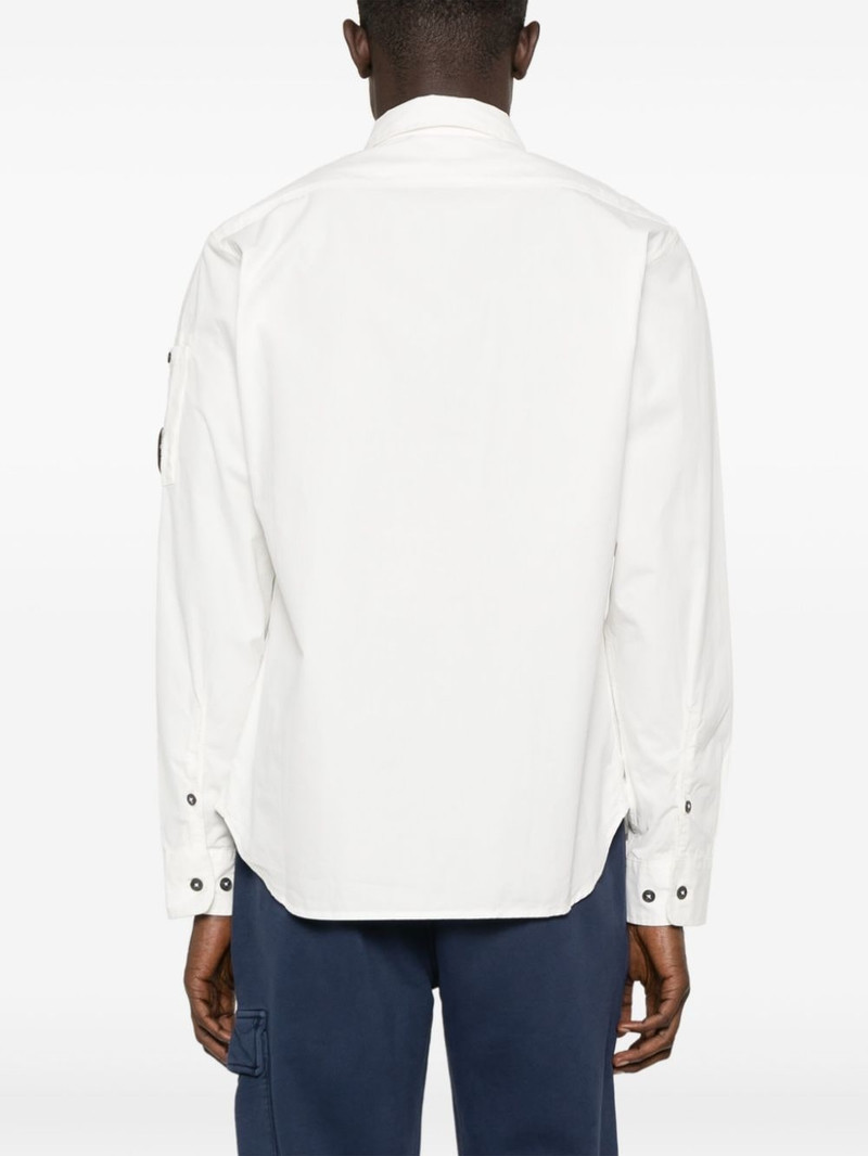 Lens-detail cotton shirt 4