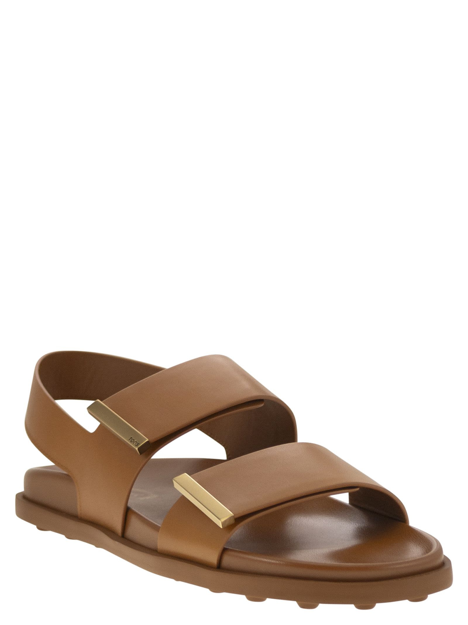 Tod's Women Sandal With Two Leather Straps - 2