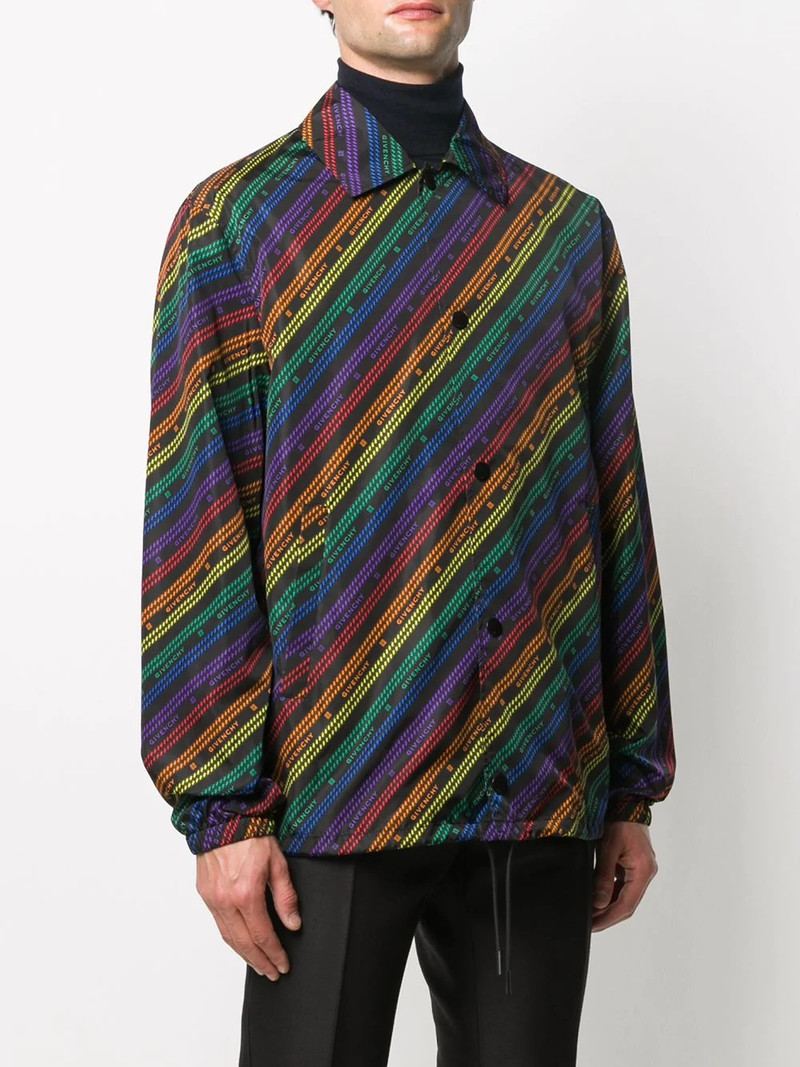 chain-print buttoned jacket 3