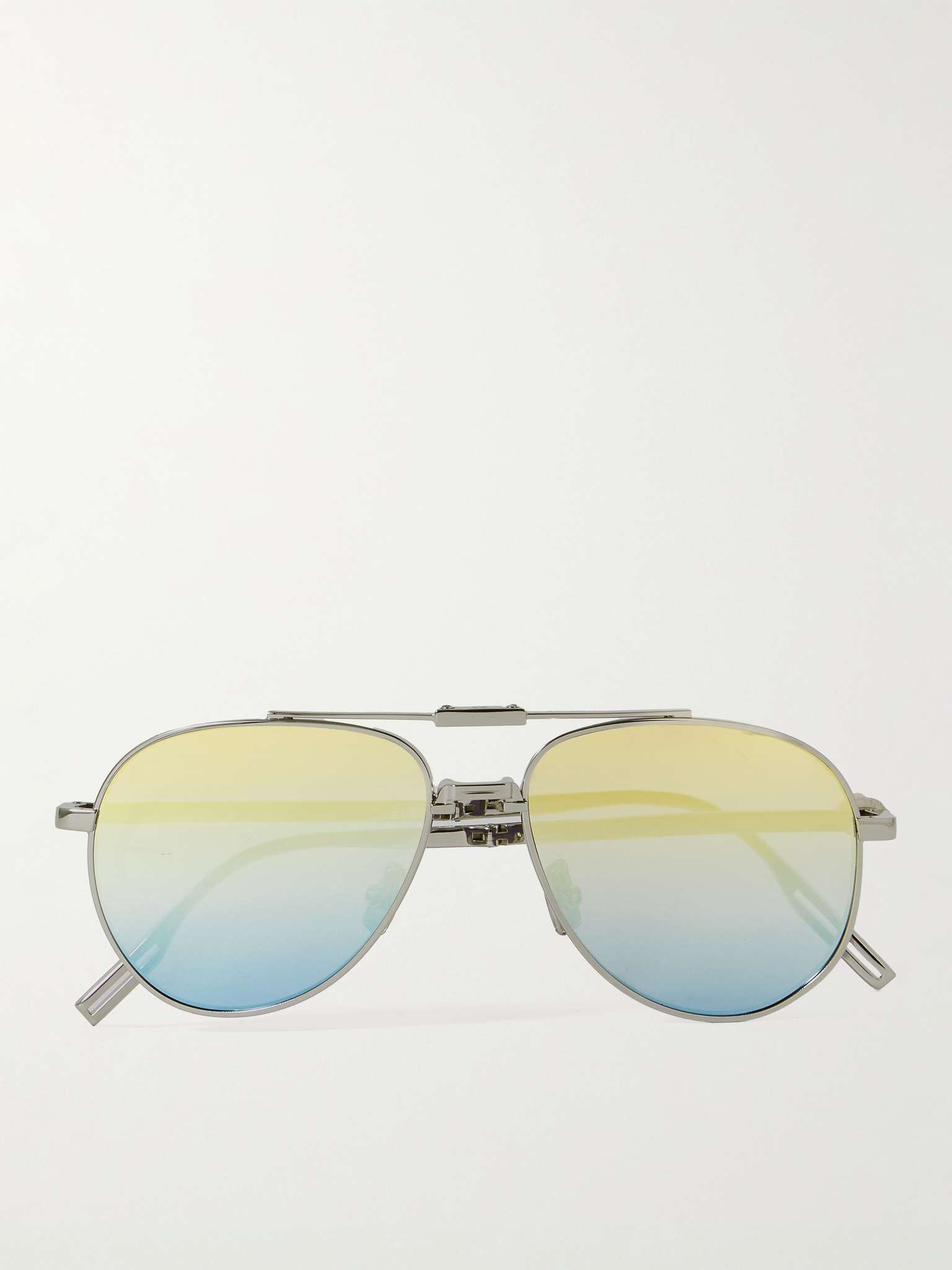 Dior90 A1U Aviator-Style Silver-Tone Sunglasses - 1