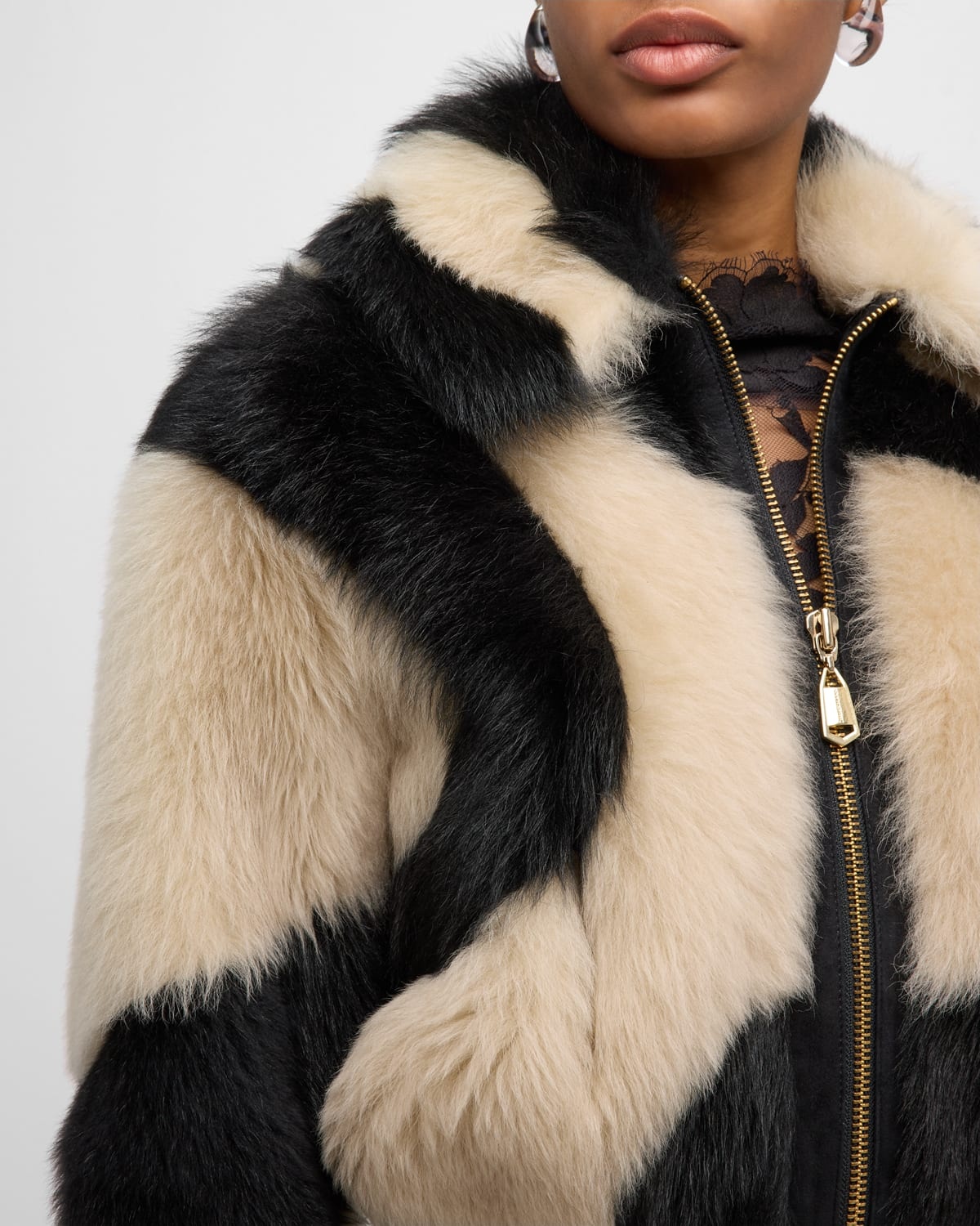 【Zimmermann】ILLUSTRATION SHEARLING COAT ファー コート Zimmermann ILLUSTRATION SHEARLING JACKET | REVERSIBLE