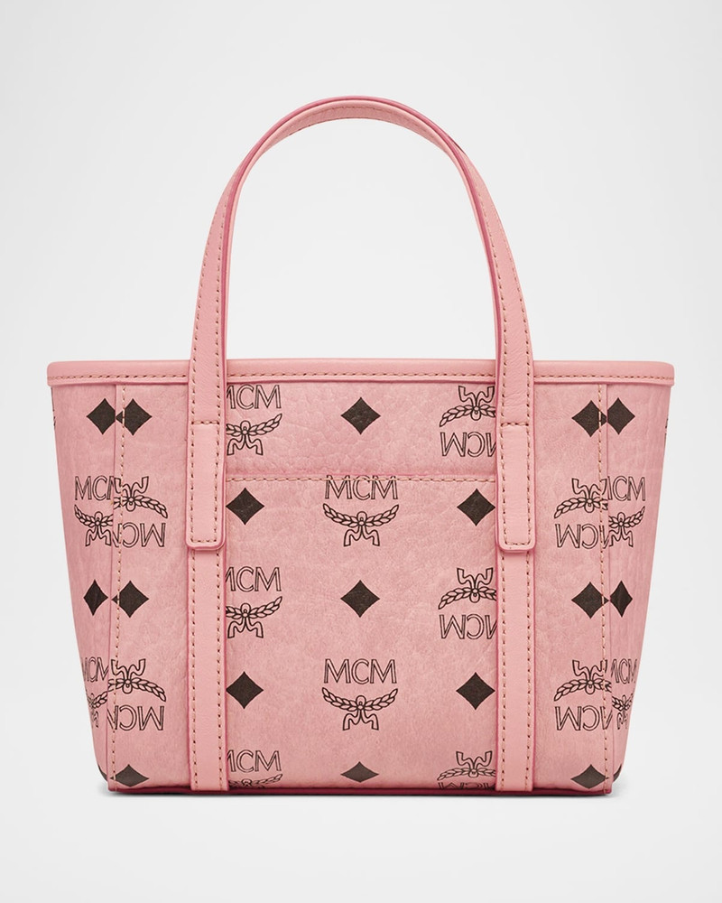 MCM Toni Visetos Leather Shopper Shoulder Bag outlook