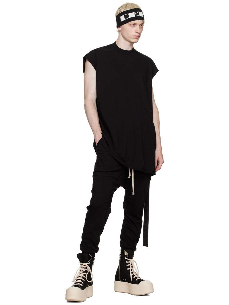 Rick Owens DRKSHDW Black Drawstring Sweatpants outlook