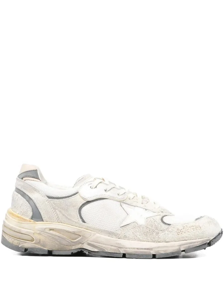 Golden Goose "Running Dad" New Net And Suede Upper Leather Star And Heel Suede Spur Shoes - 1