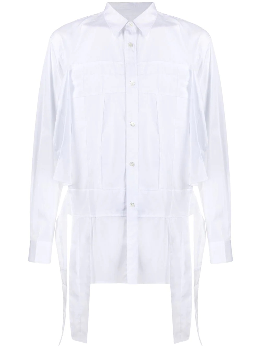 deconstructed panelled shirt - 1