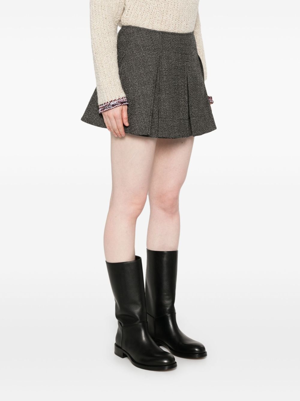 pleated mini skirt - 3