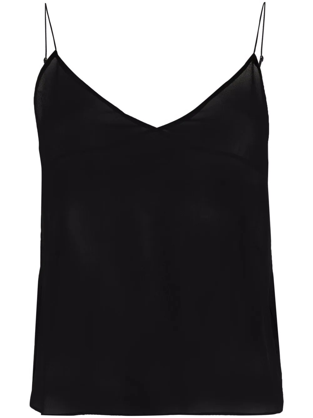 sheer-panel vest top - 1
