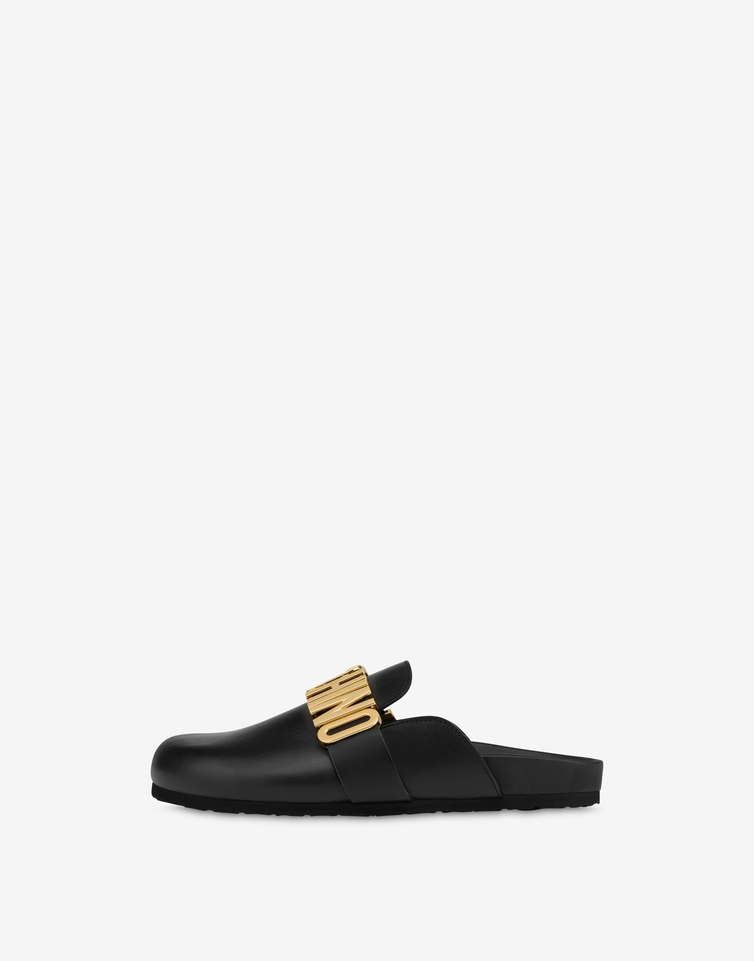 LETTERING LOGO CALFSKIN MULES - 2