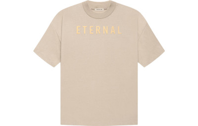 Fear of God Fear of God Eternal Logo Flocked Crewneck T-Shirt 'Tan Orange' FGE50-001AJER-122 outlook