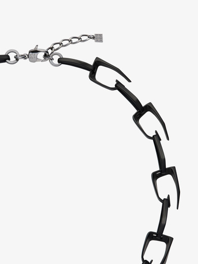 Givenchy MEDIUM GIV CUT NECKLACE IN METAL AND ENAMEL outlook