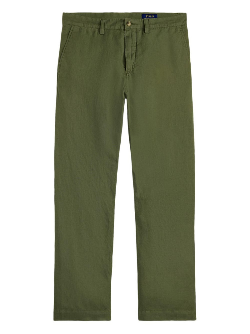 embroidered-logo chino pants 1
