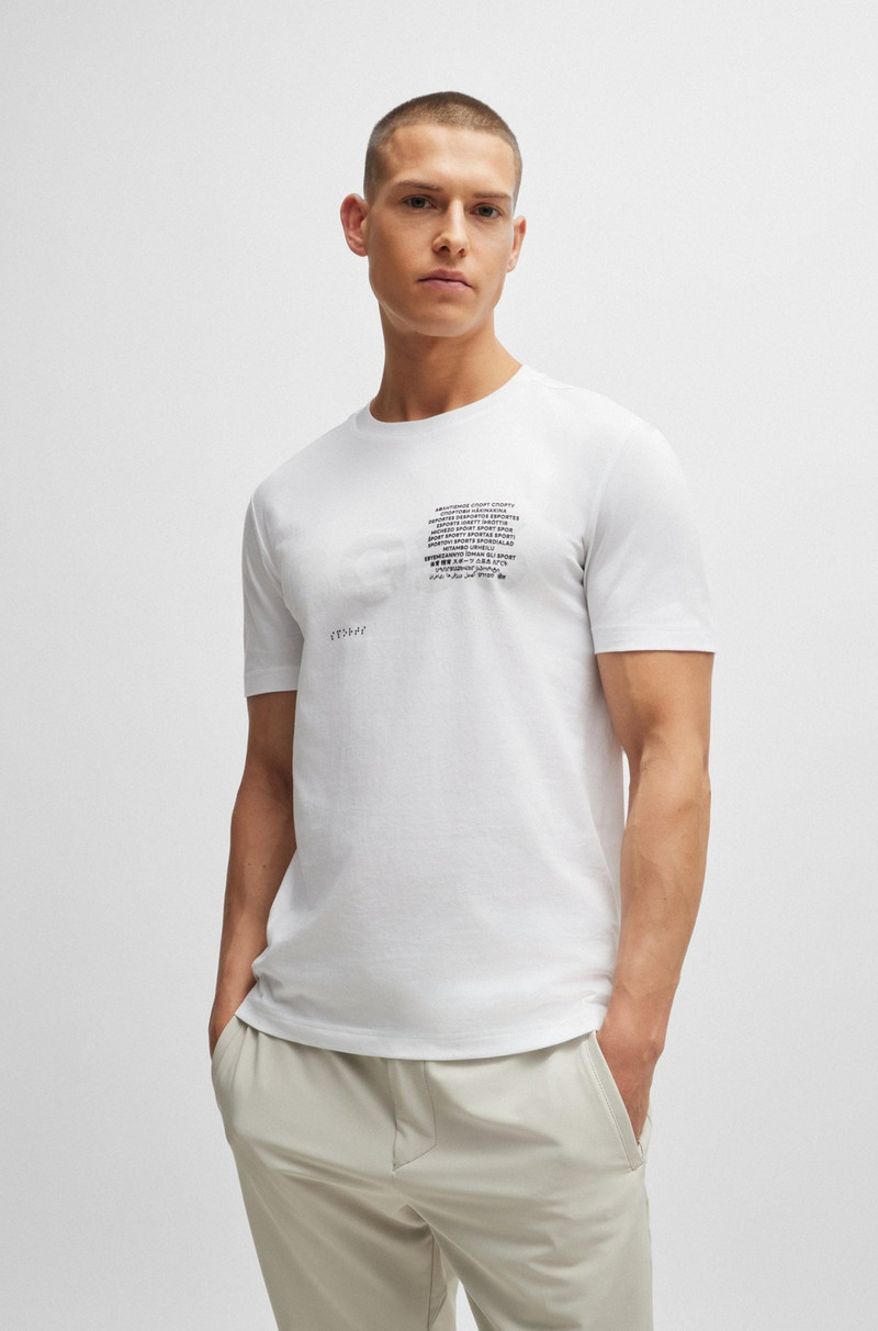 COTTON-JERSEY REGULAR-FIT T-SHIRT WITH SIGNATURE ARTWORK 2