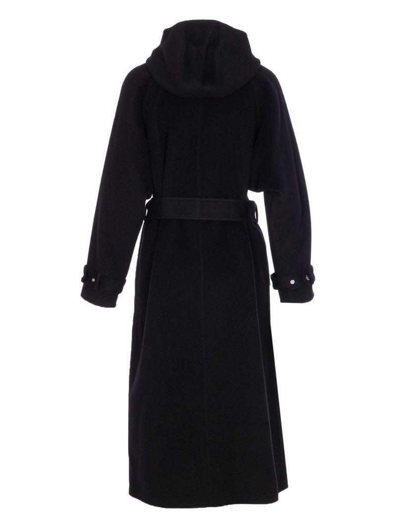 PINKO hooded belted coat outlook