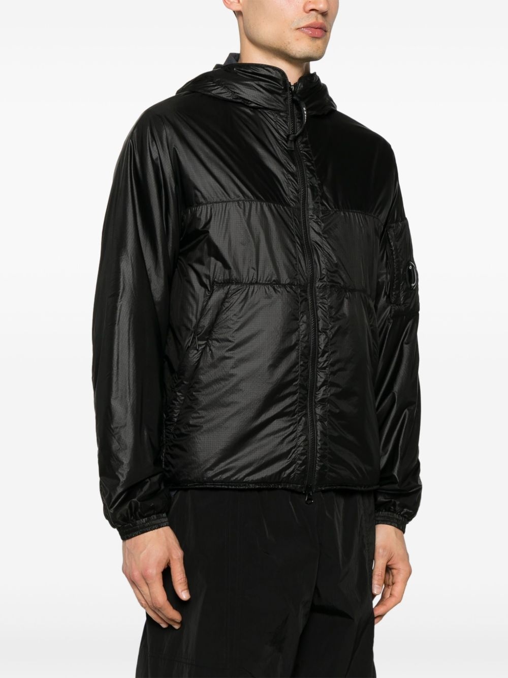 Lens-detail hooded jacket - 3