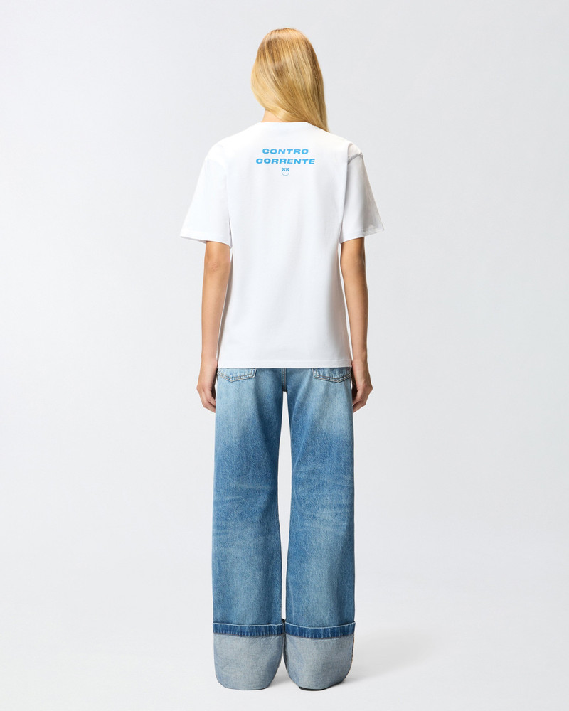 T-SHIRT WITH PRINT AND APPLIQUÉS 5