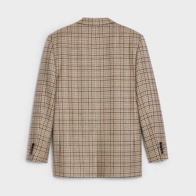 CELINE Jude jacket in Checked cashmere wool outlook