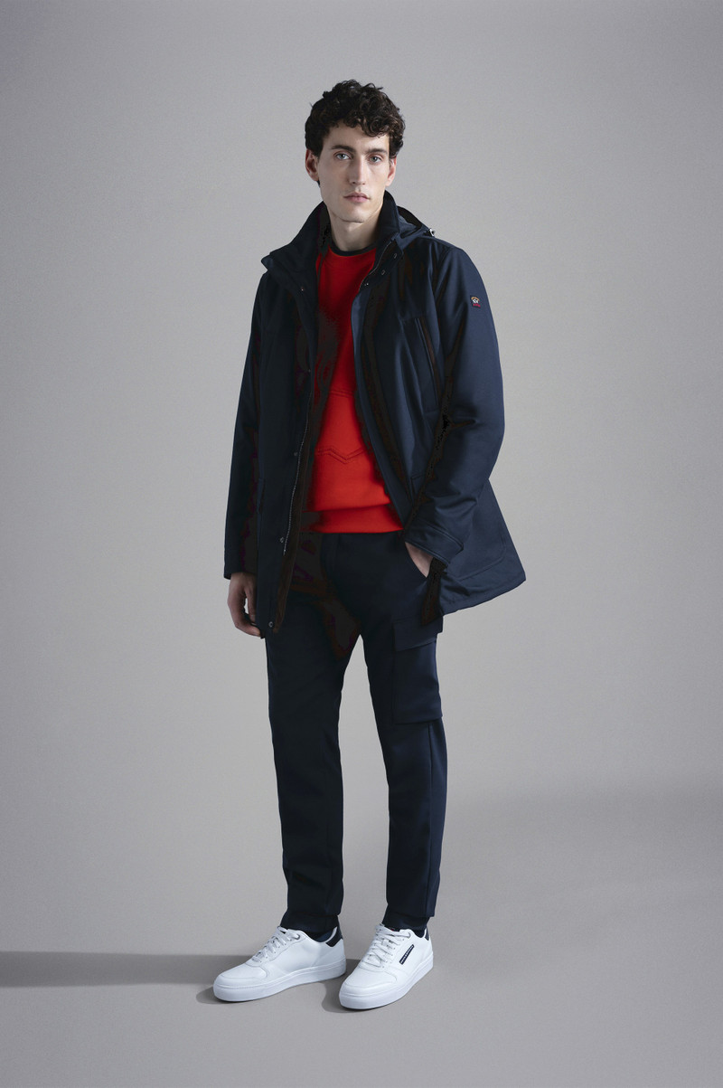 Paul & Shark SAVE THE SEA TYPHOON® TWILL AND FAUX FUR PARKA|RE-4X4 STRETCH outlook