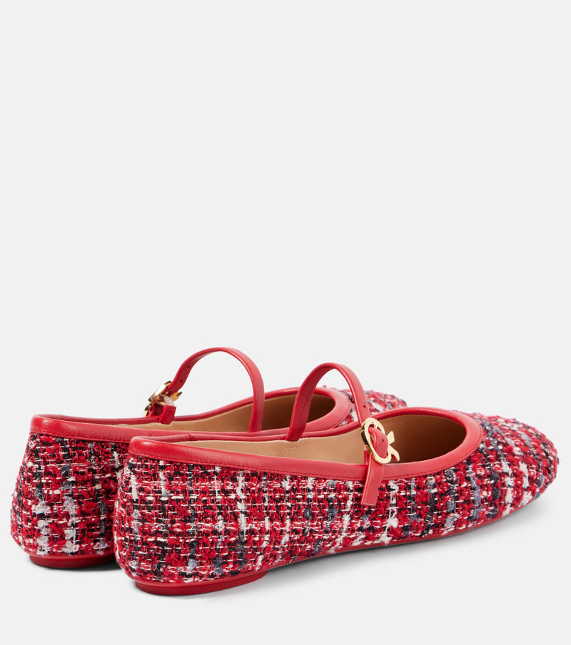 Gianvito Rossi Carla bouclé Mary Jane flats outlook