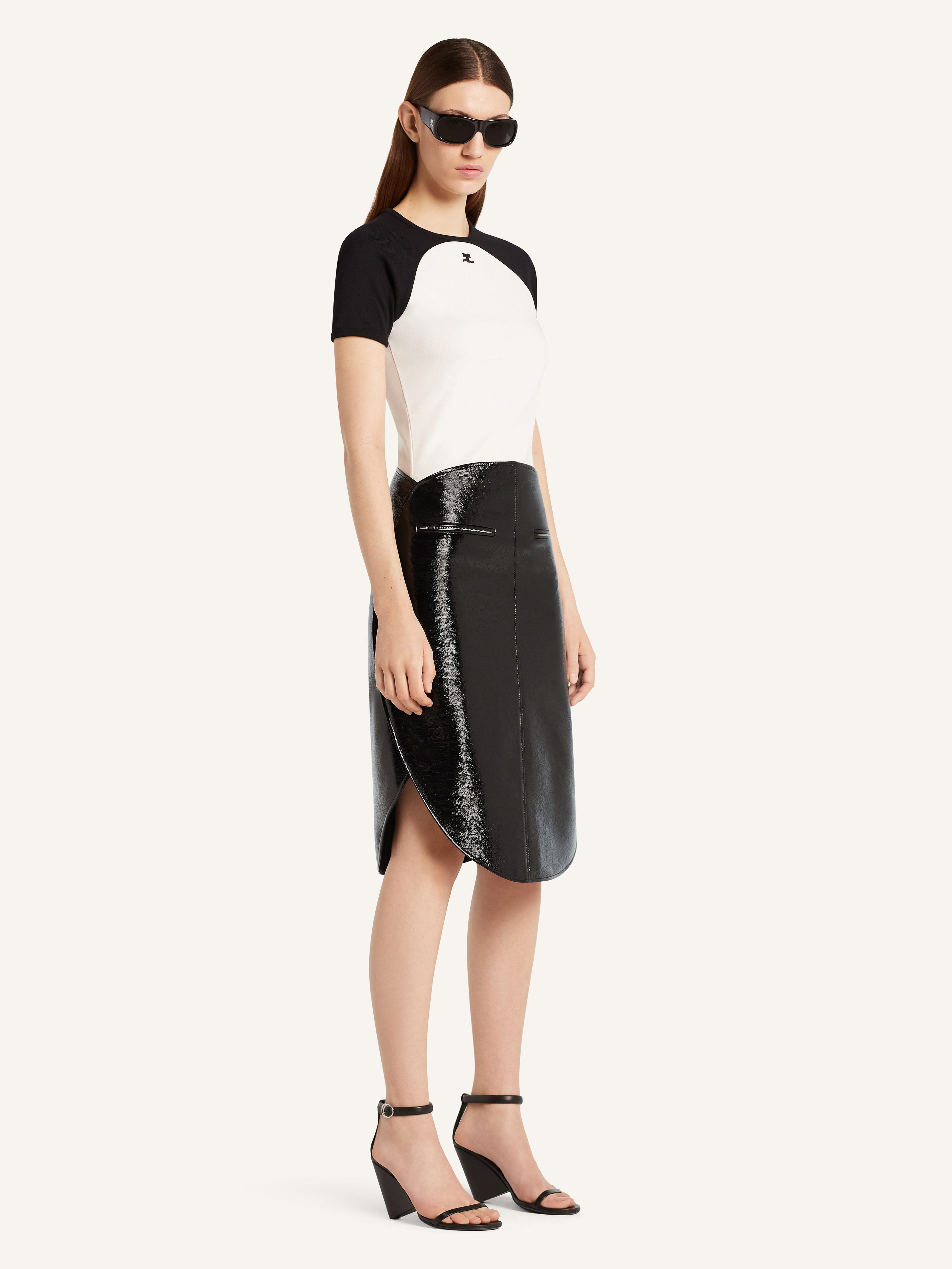 CIRCLE VINYL SKIRT - 3
