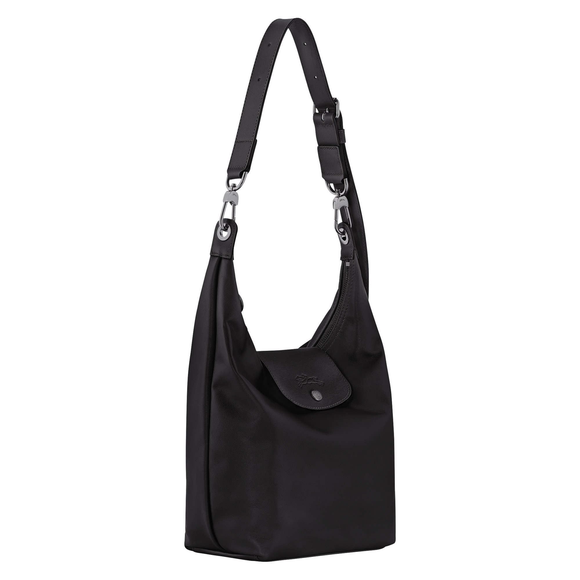 Le Pliage Xtra M Shoulder bag Black - Leather - 3