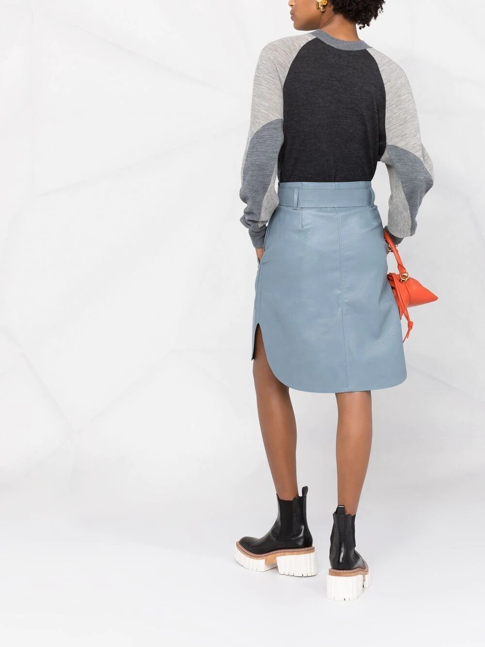 oversized colour-block jumper - 4