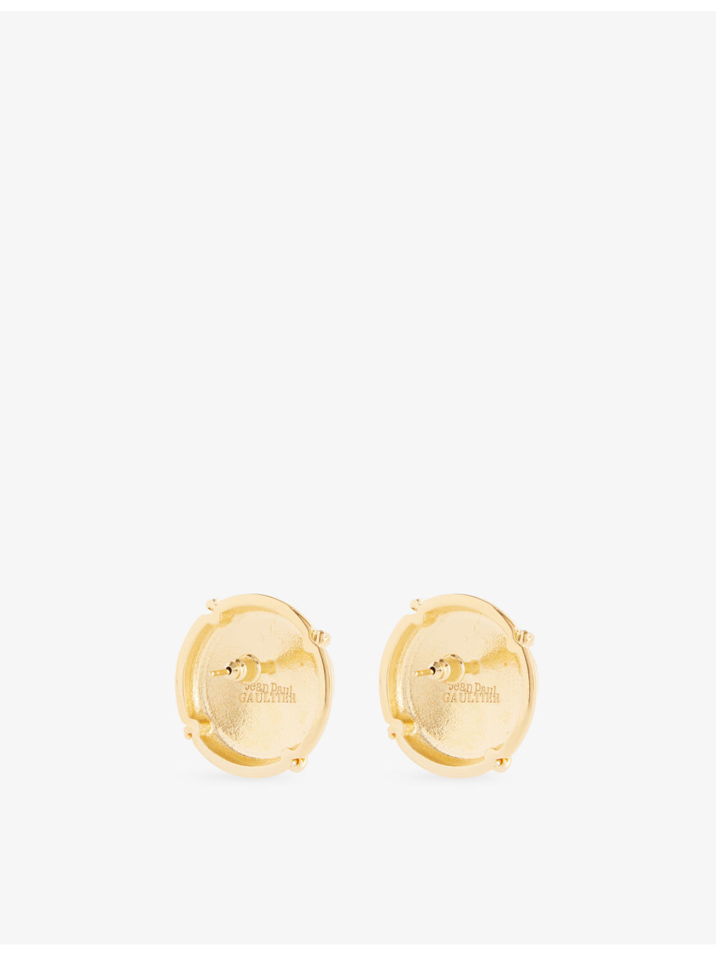 The Champagne Cork Brass Earrings - 3