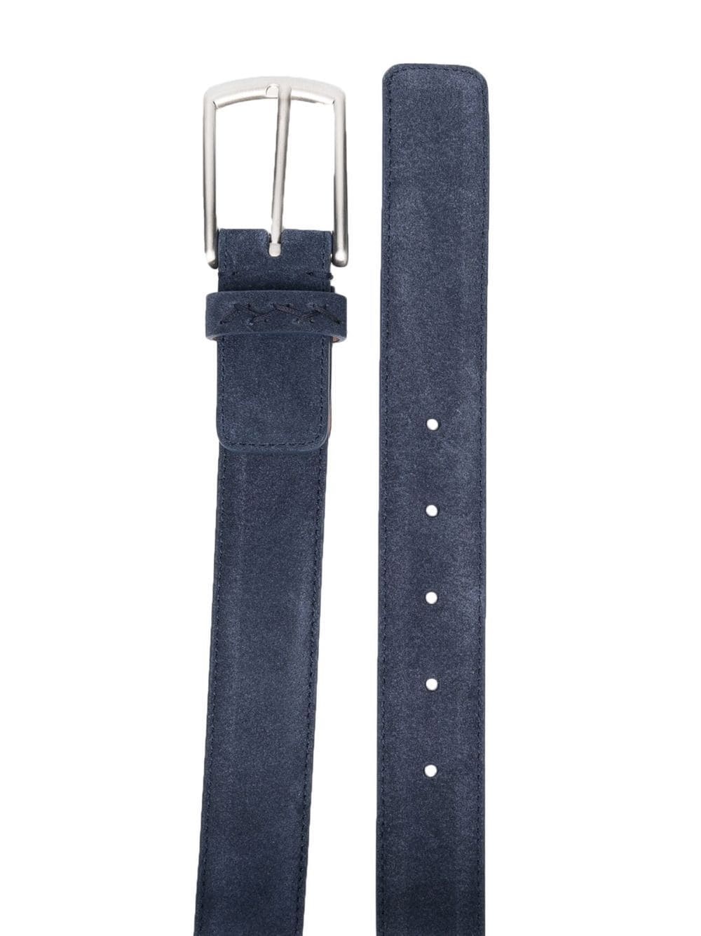 buckle-fastening leather belt - 2