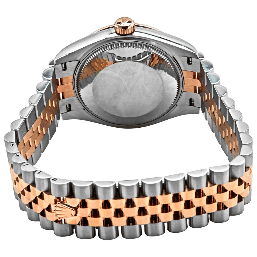 Rolex Datejust 31 Chocolate Diamond Dial Automatic Ladies Steel and 18kt Everose Gold Jubilee Watch  - 3
