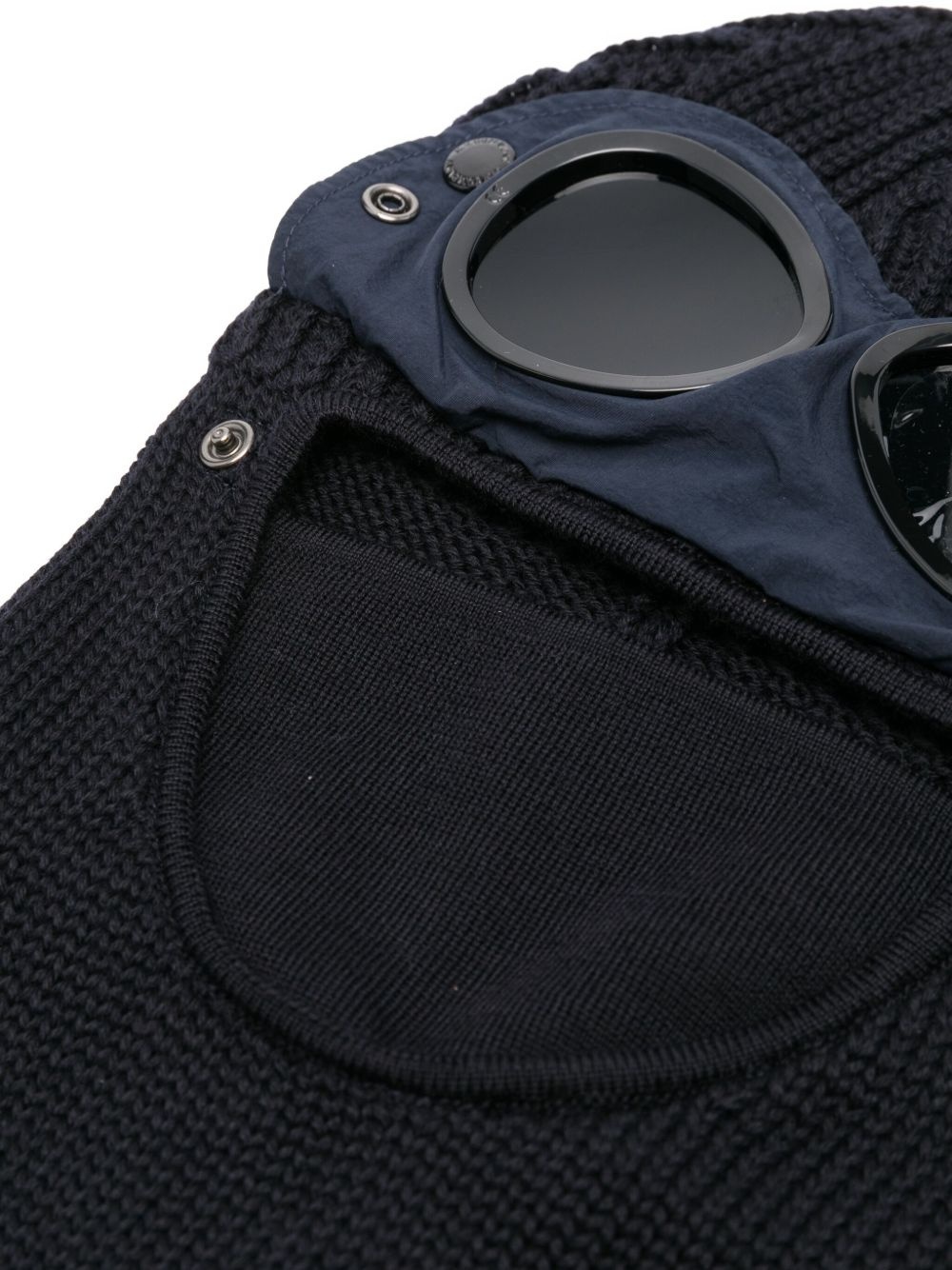 Goggle-detail wool balaclava - 2