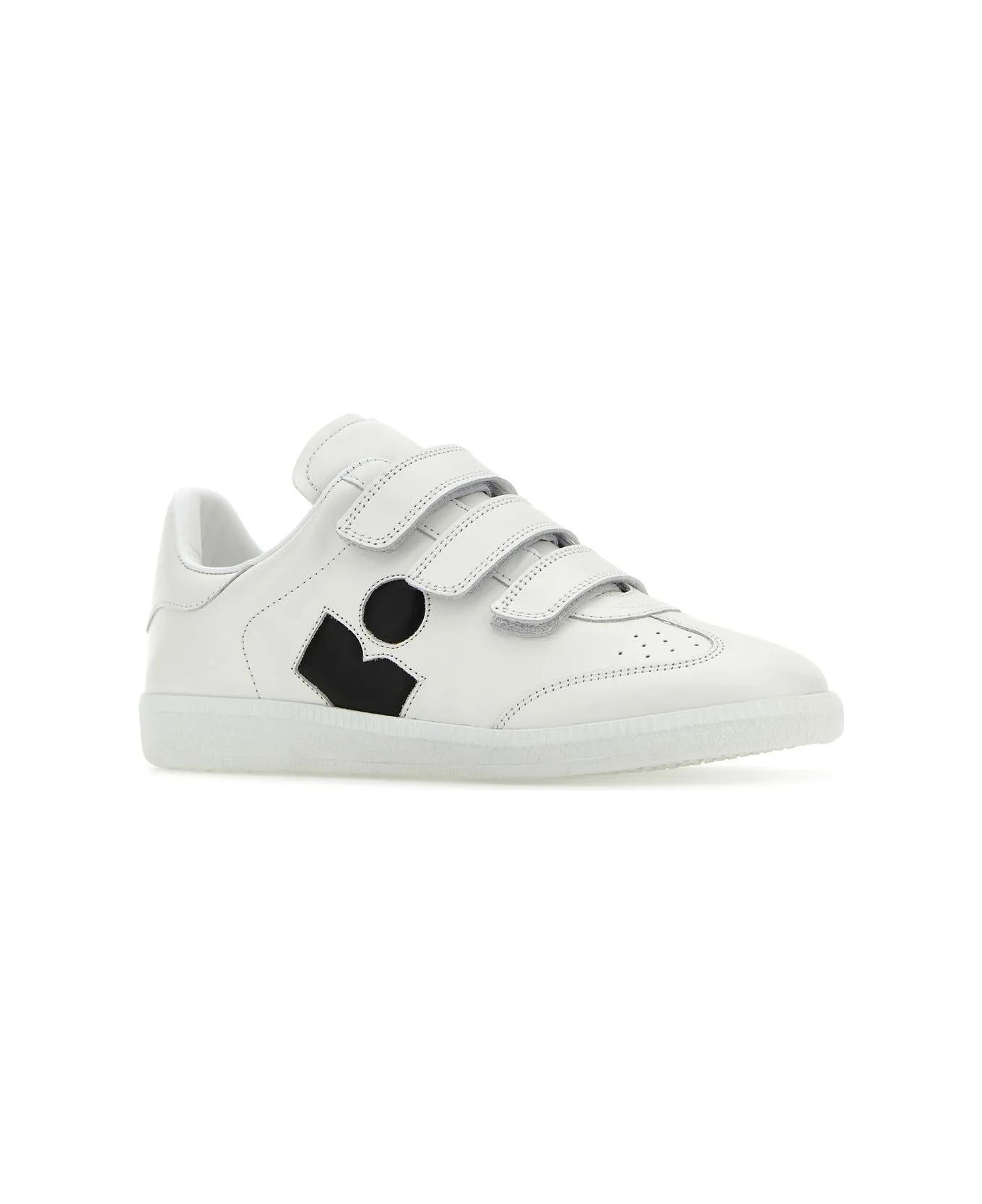 White Leather Logo Classic Sn Sneakers - 2