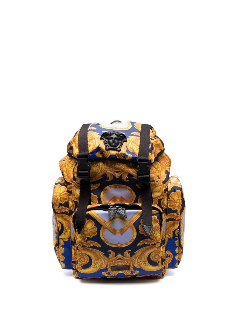 baroque print backpack 1