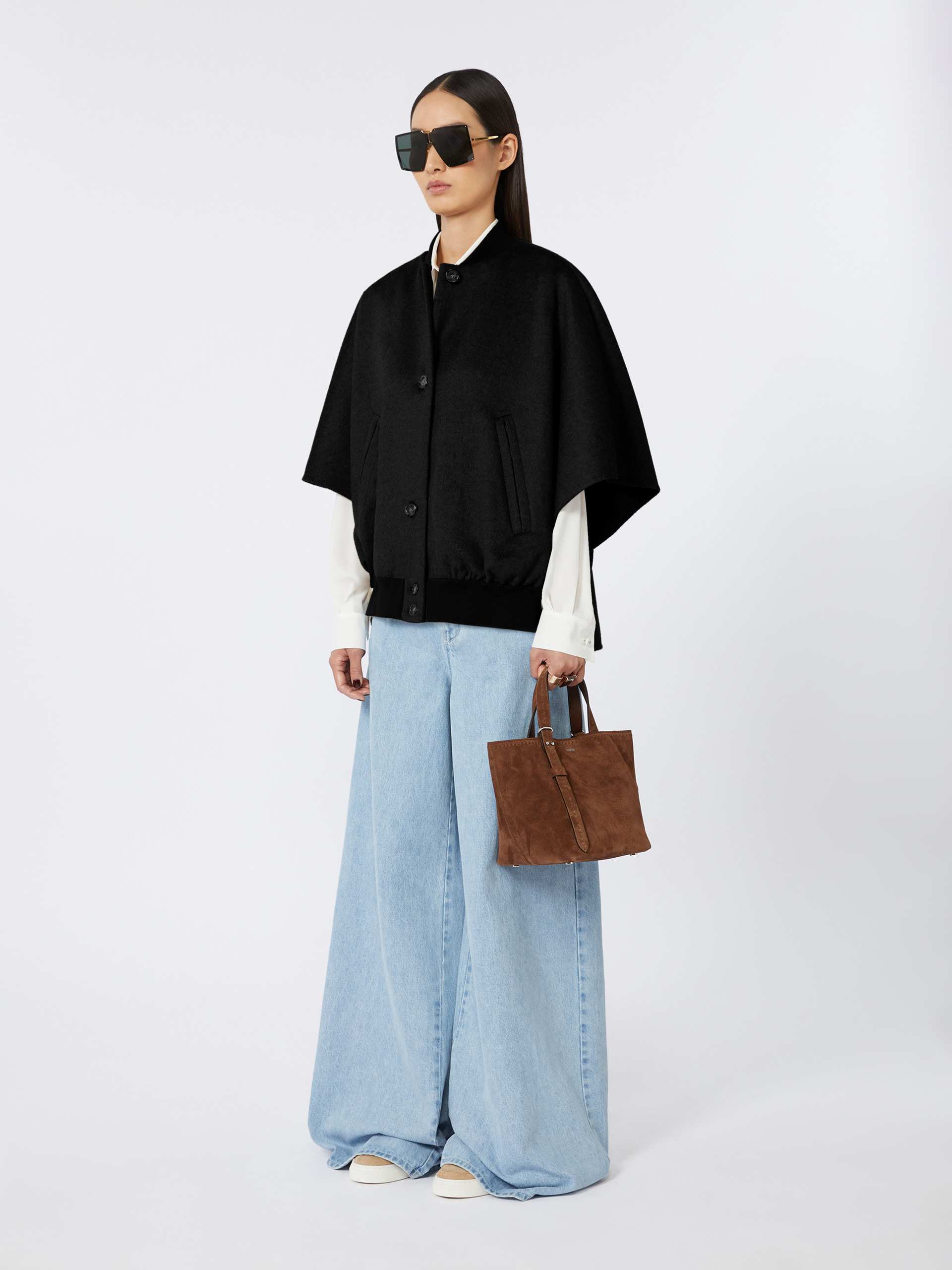 LETICIA Lightweight cashmere cape - 2