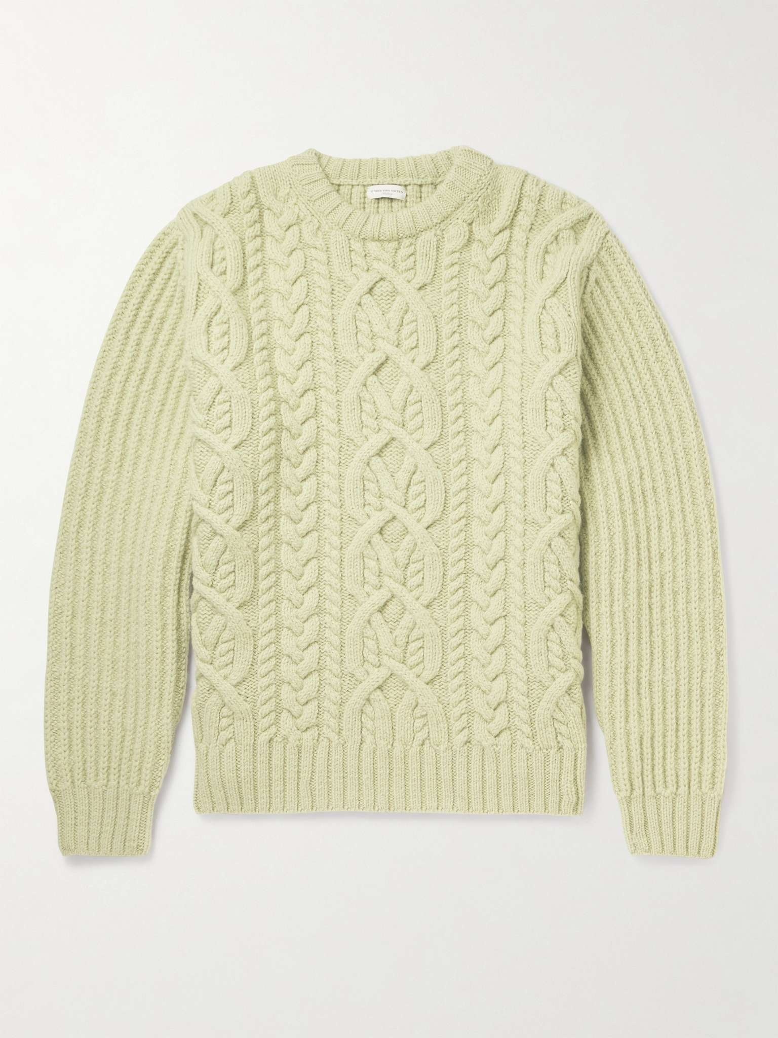 Cable-Knit Wool Sweater - 1