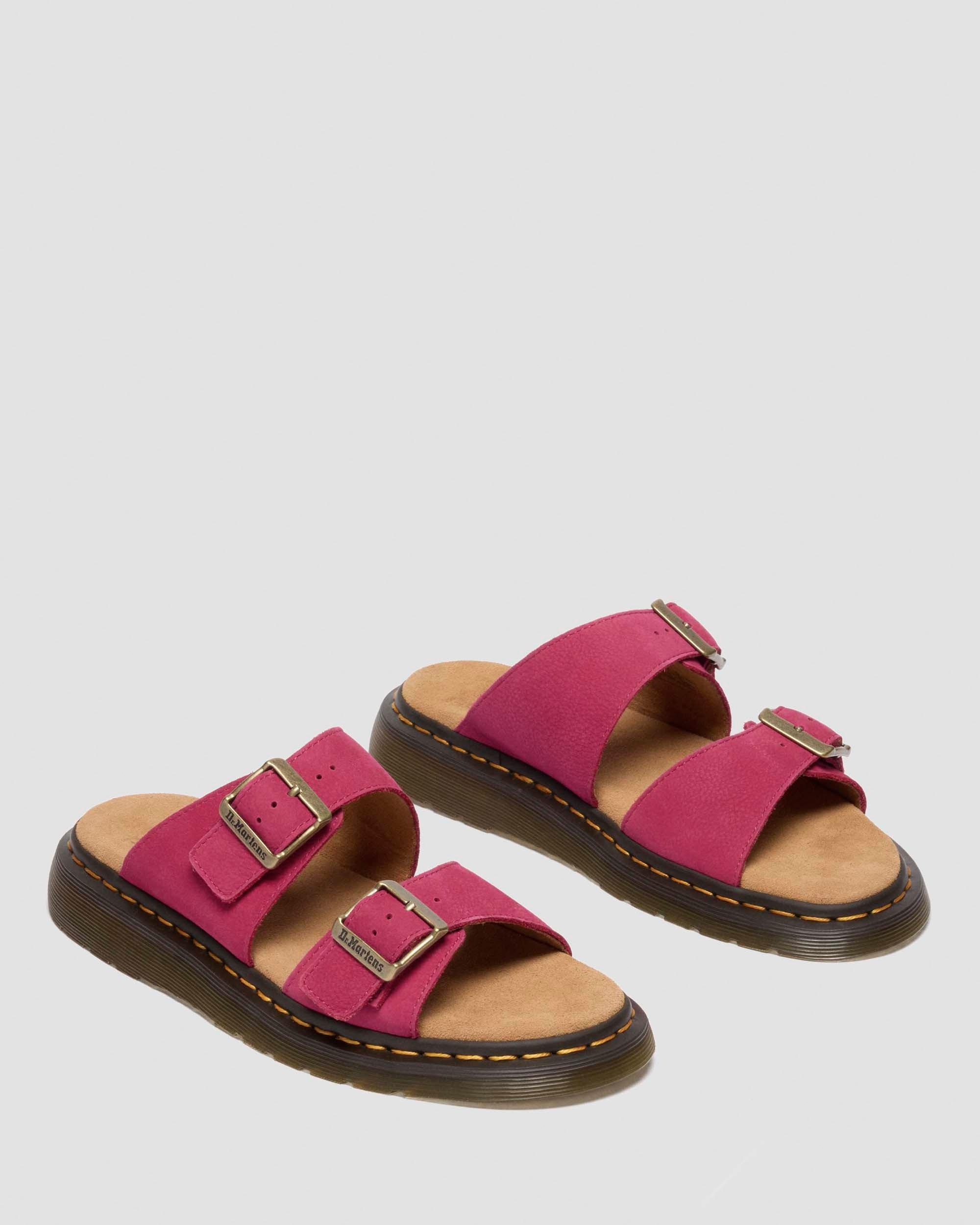 Josef Nubuck Leather Slide Sandals - 8