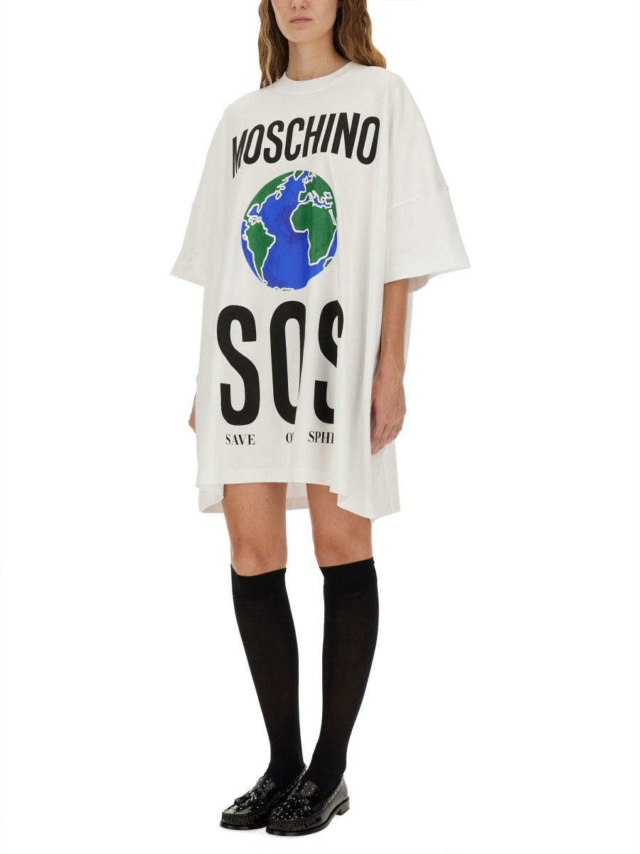 Moschino Women Cotton Interlock Dress - 2