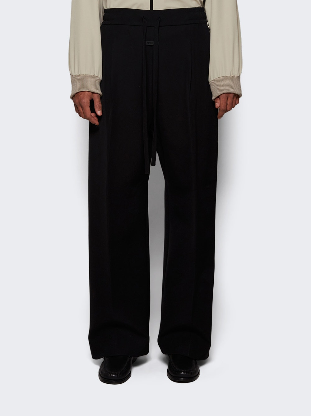 Drawstring Wide Leg Pant Black - 2