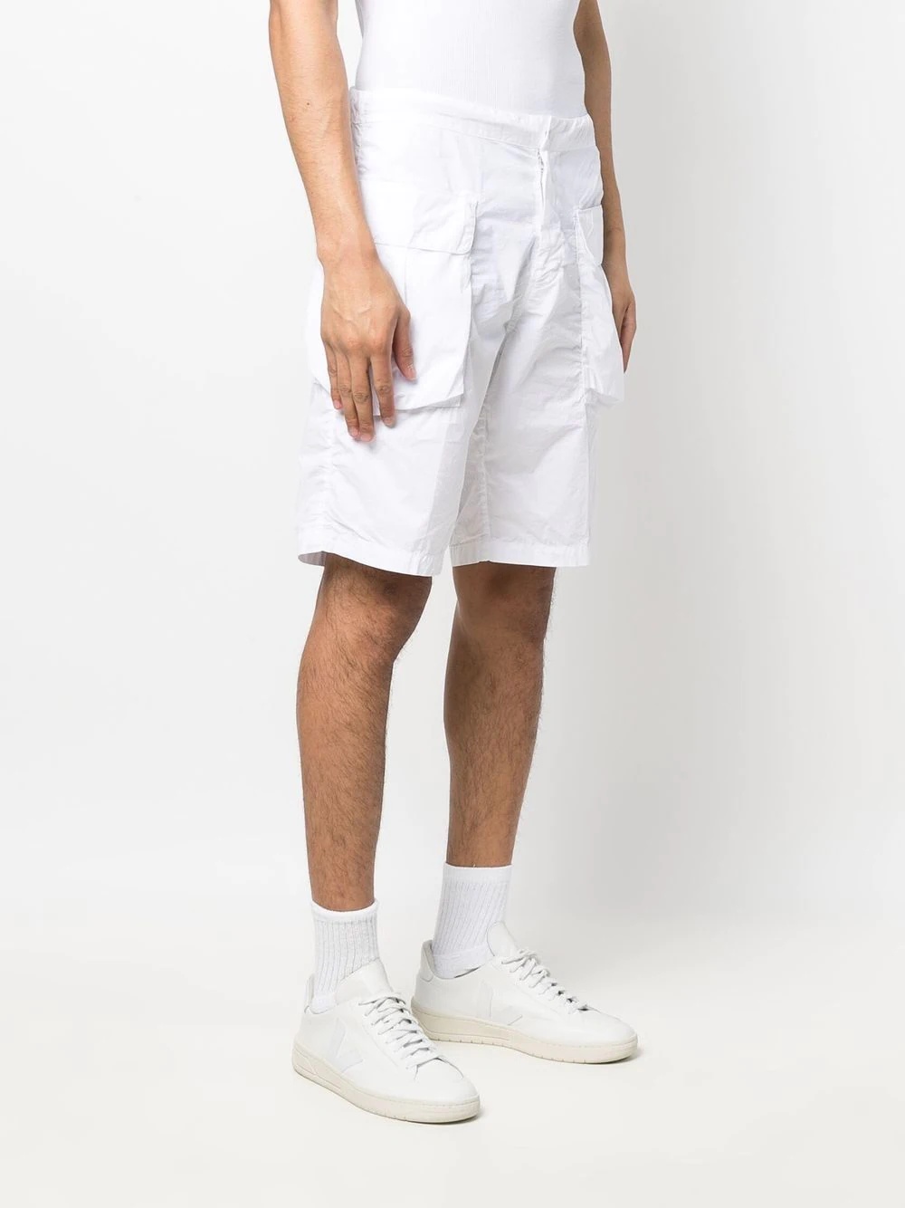 four-pocket cotton Bermuda shorts - 3