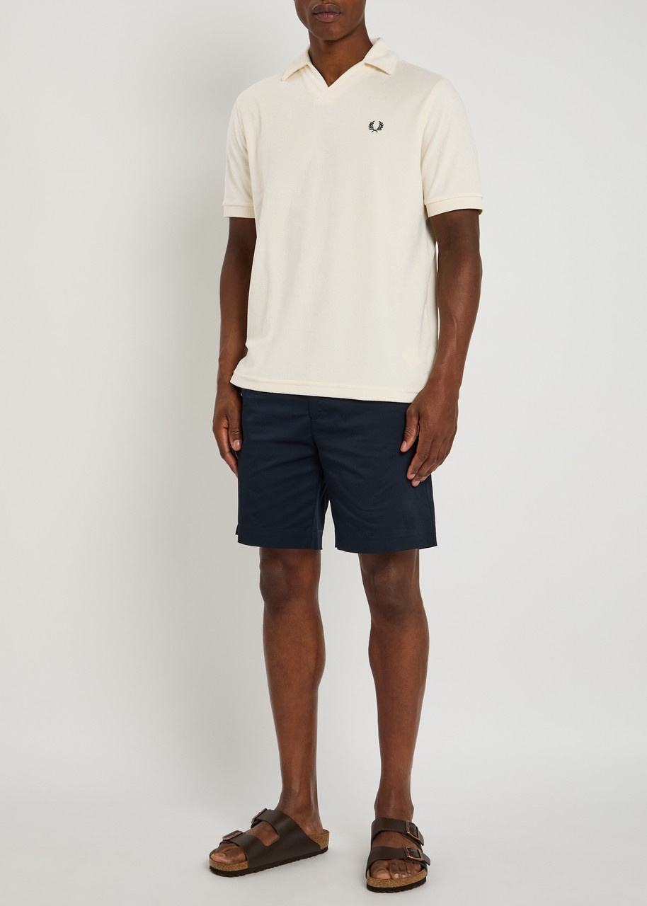 Fred Perry Logo-embroidered Towelling Cotton-blend Polo Shirt - 4