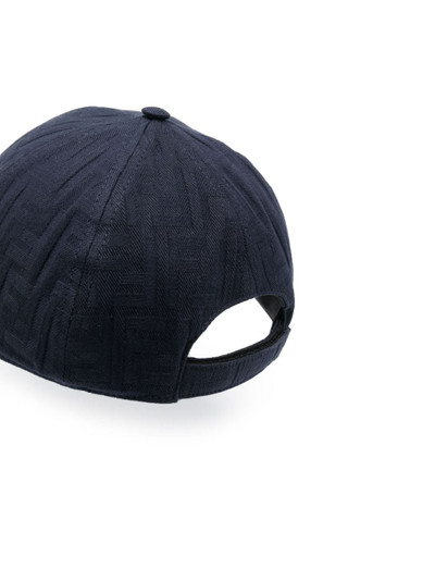 FENDI debossed-logo cotton cap outlook
