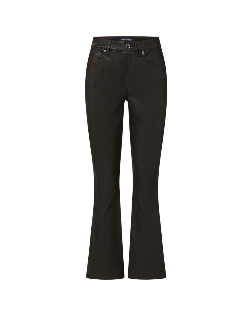 CARSON KICK-FLARE LEATHER PANT - 1